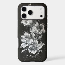 Luxe Monochrome Floral iPhone 17 Case
