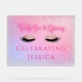 Luxe rosa 21 e aniversário de 21 anos brilhante