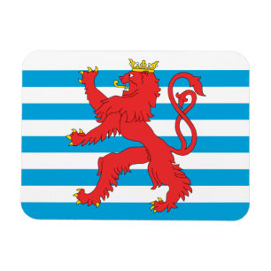 Luxembourg embandeira o ímã - leão vermelho