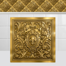 Luxo Antigo Ouro Francês Fleur de Lys Regência