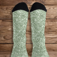 Luxo Brilhante Verde Sage Glitter