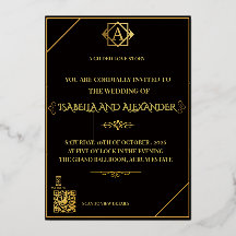 Luxo Conjunto de Casamento AR Preto e Dourado - In
