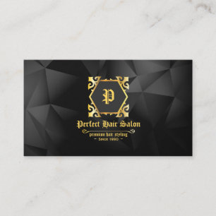Luxo Dourado elegante do cartão de visita do sal