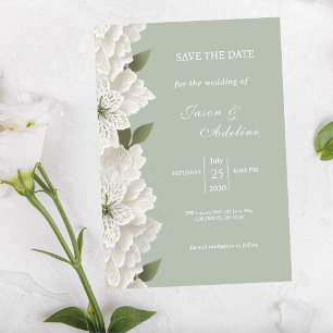 Luxo em Verde Sálvia para Casamento Floral Save th