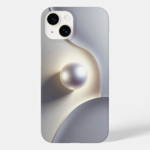 Luxo Pérola Minimalista 3D com Brilho Suave Etéreo
