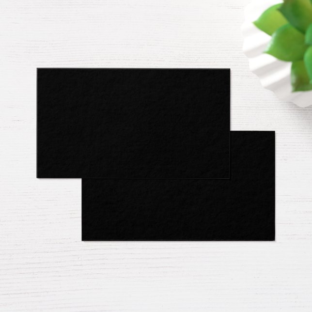 Luxo Preto Elegância | Cartões de Perfil Premium (Mesa)