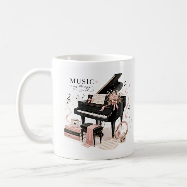 luxo suave caneca de café de Piano (Esquerda)