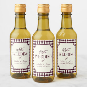 Luxo Velho Dinheiro Vinho Marfim Casamento Vintage