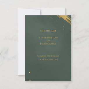 Luxuoso Cartão de Salvar Data de Casamento com Pin