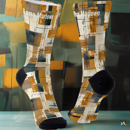 Luxuoso Moderno Abstrato Tom Terroso Personalizado