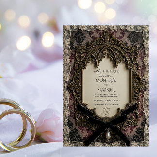 Luxuoso Rococó Vitoriano Renda Gótico Salve o Dia