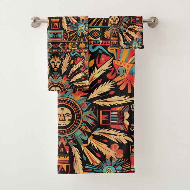 Luxurioso "Sonho Aztec" Plush Bath Toalha (Insitu)