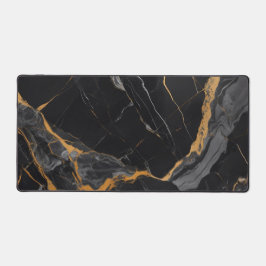 Luxury Black Marble Desk Mat