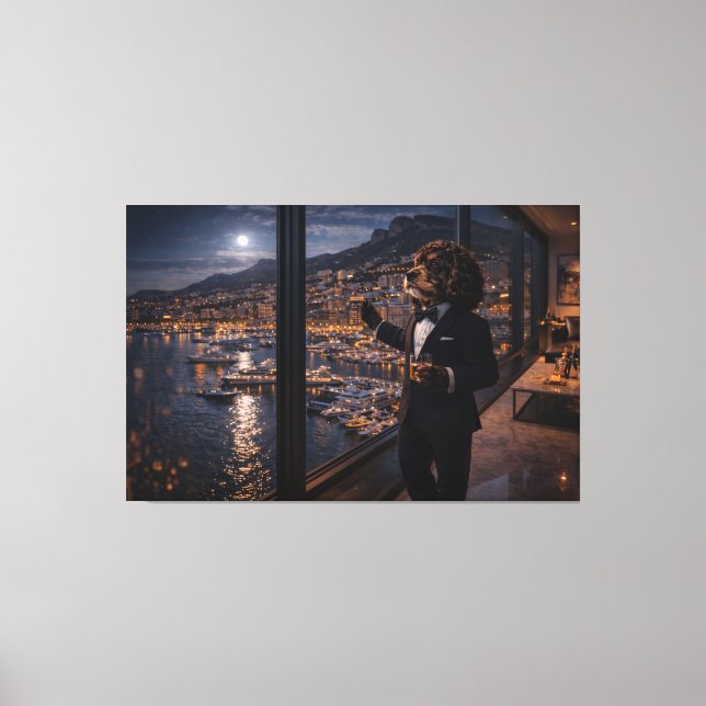 Luxury Cockapoo Wall Art – Monaco Dog Canvas (Frente)