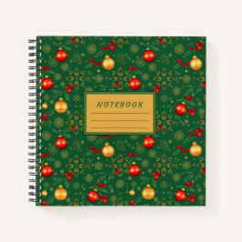 Luxury Emerald Square Holiday Journal