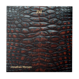 Luxury Executive Monogram Premium Leather