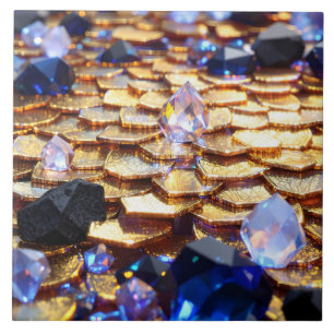 Luxury Fantasy Gemstone Abstrato