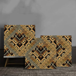 Luxury Gold Meander Geometric