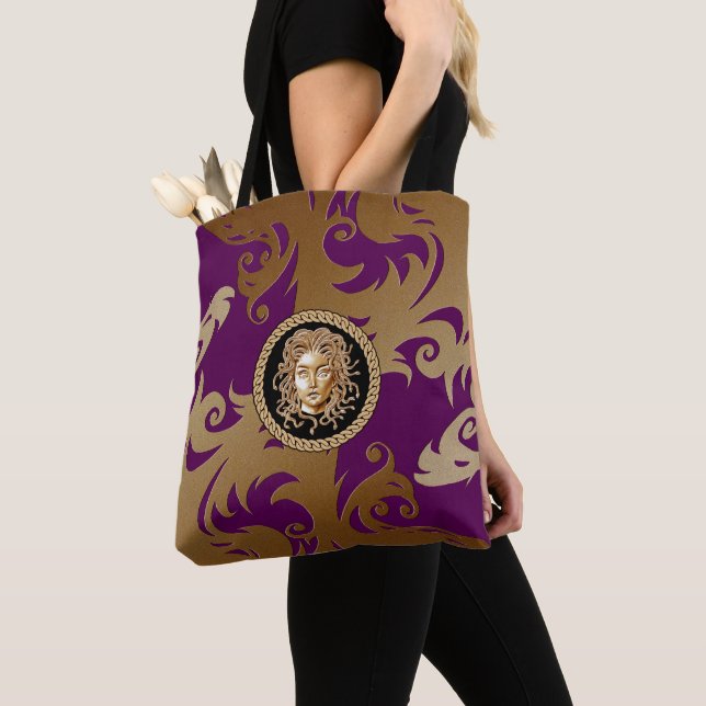 Luxury Medusa Tote Bag (Close Up)