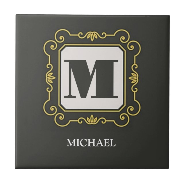 Luxury minimal Modern monogram (Frente)