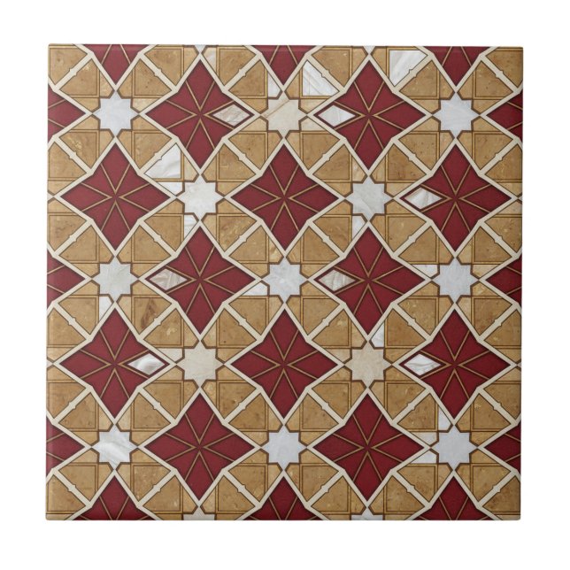 Luxury Moroccan Zellige Mosaic Seamless Pattern  (Frente)