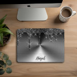 Luxury Sparkle Black Drivers Glitter Personalizado<br><div class="desc">Belo brilho brilho preto esparrapado de luxo com brilho com textura em metal escovado Design Cobrir personalizado iPad Pro</div>