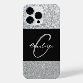 Luxury Sparkle Silver Glitter Name
