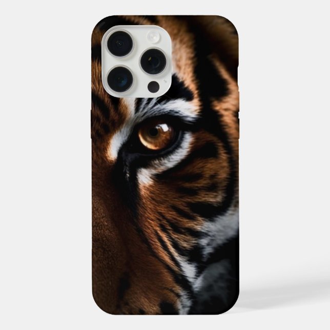 "Luxury Tiger Eye iPhone 15 Pro Max Case - (Verso)