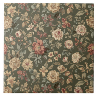 Luxury Vintage Victorian Tapestry Floral British