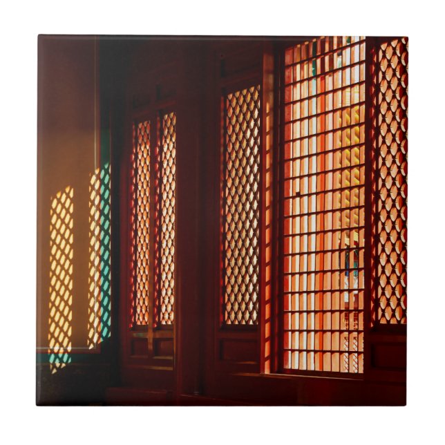 Luz através das aberturas da janela de malha (Frente)