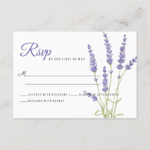Luz bonita - a lavanda roxa floresce RSVP Wedding