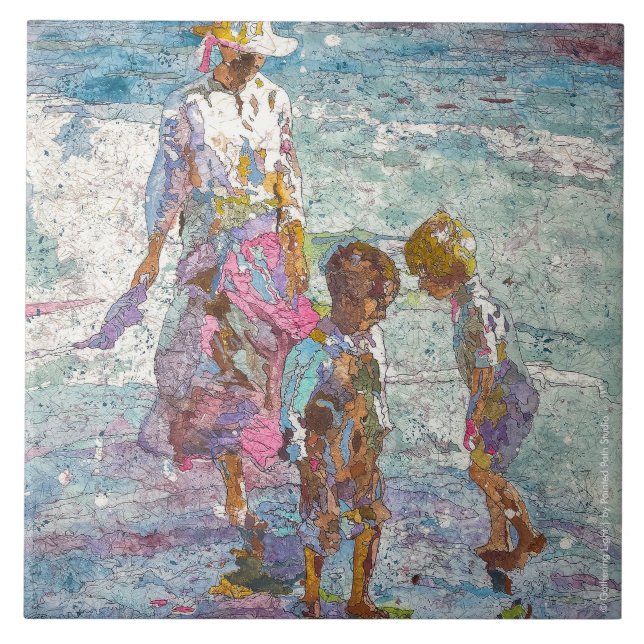 Luz Coletora © – Azulejo Cerâmico de Arte Fina (Frente)