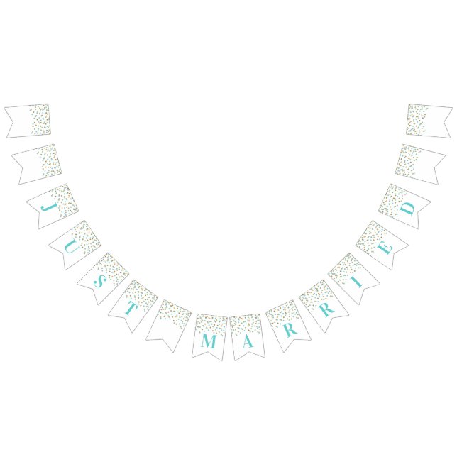 Luz da bandeira do recem casados - confete Dourado (Todos)