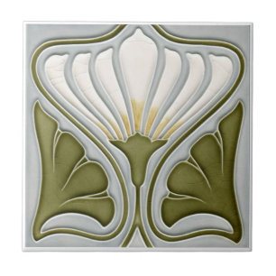 Luz de Azulejo de Parede em Cerâmica Art Nouveau B