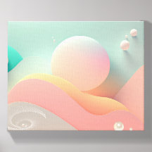 Luz de bolha - Pop de Pastel Abstrato