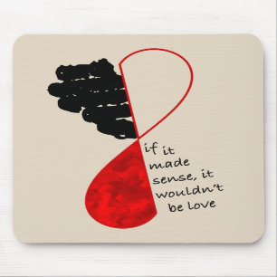 Luz de sentido Mousepad do amor