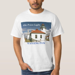 Luz do ponto de Alki, camisa de Washington
