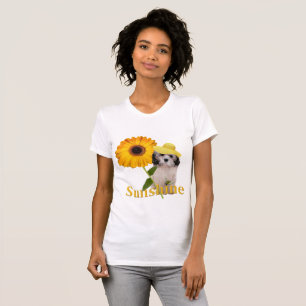 Luz do sol de Havanese e camisas das margaridas