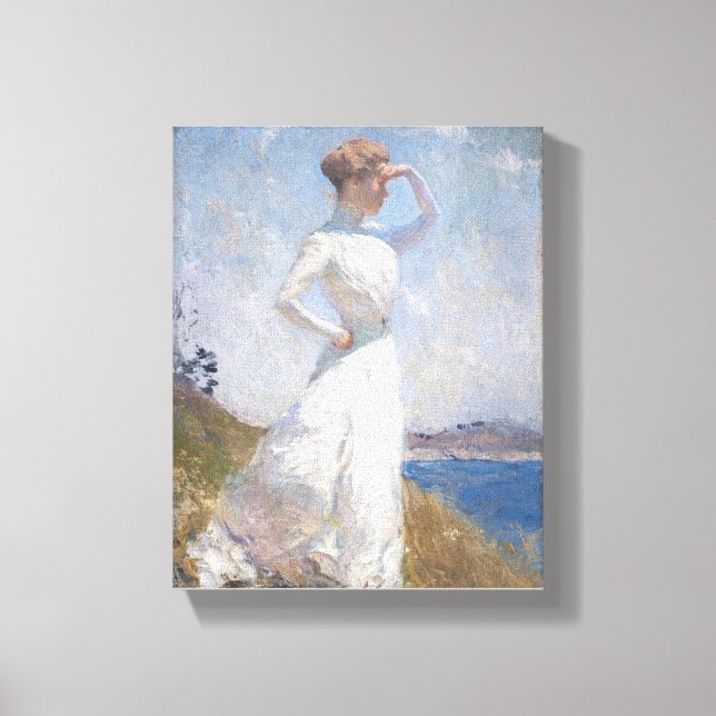 Luz do sol por Frank Weston Benson Canvas Print (Frente)