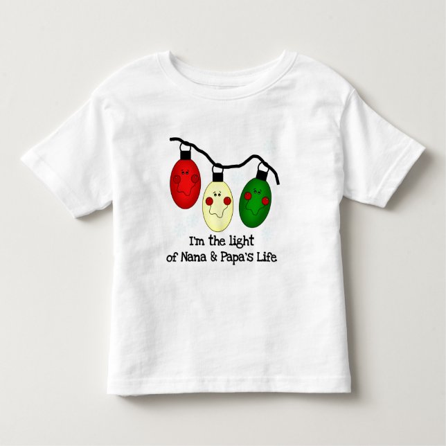 Luz dos Camisetas e Presentes de Nana e Papa (Frente)