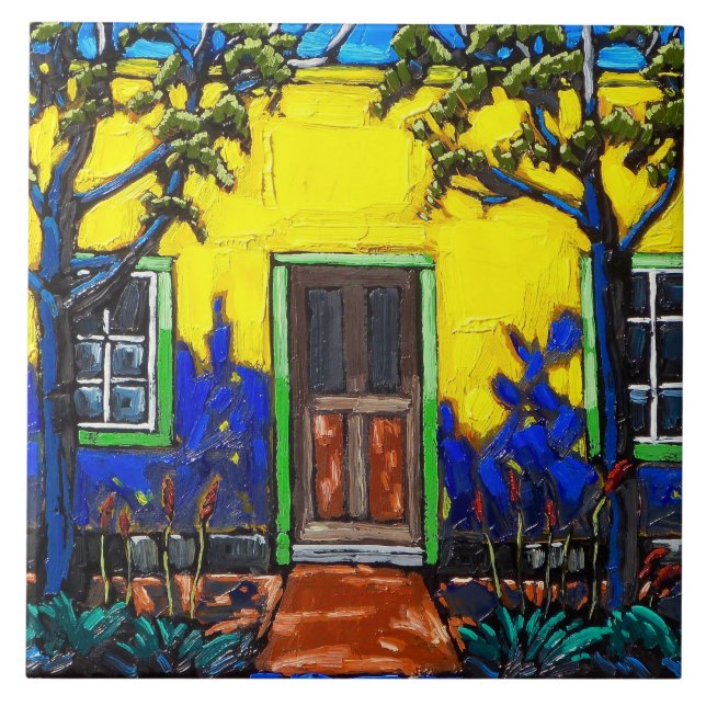 "Luz e sombra, o azulejo do bairro de Tucson" (Frente)