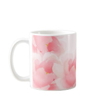 Luz floral da peônia da aguarela - caneca