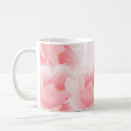 Luz floral da peônia da aguarela - caneca