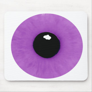 Luz - globo ocular roxo Mousepad