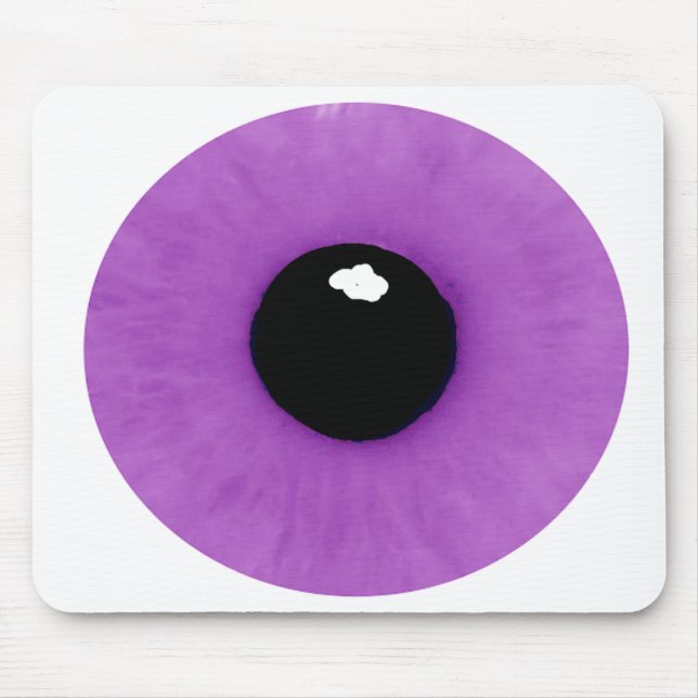 Luz - globo ocular roxo Mousepad (Frente)