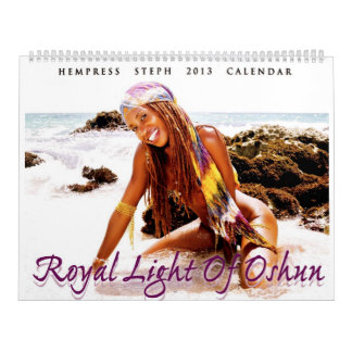 "Luz real do calendário 2013 de Oshun" -