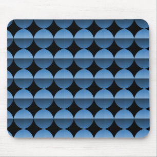Luz vibrante - dom retro azul Mousepad