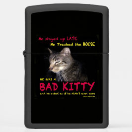 Luz Zippo Gatinho Incorreto