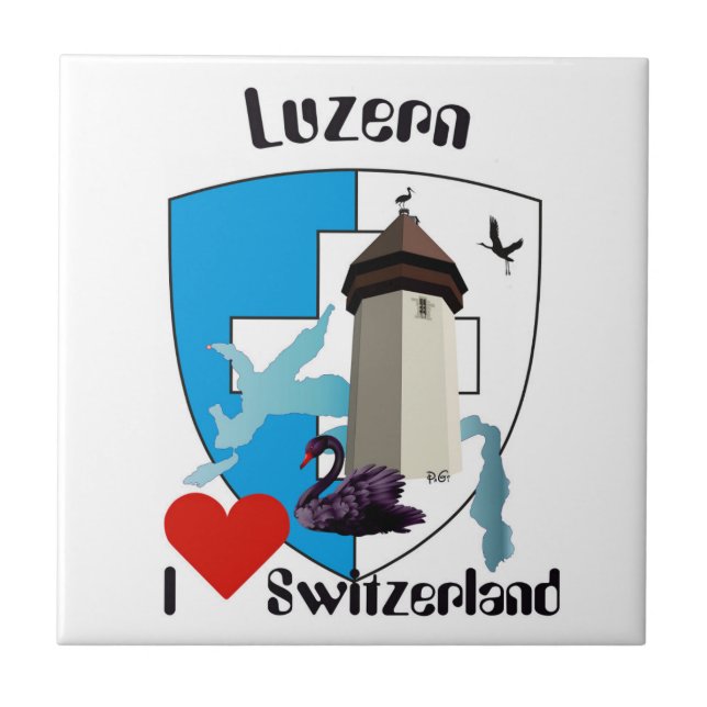 Luzern Suíça lajota (Frente)