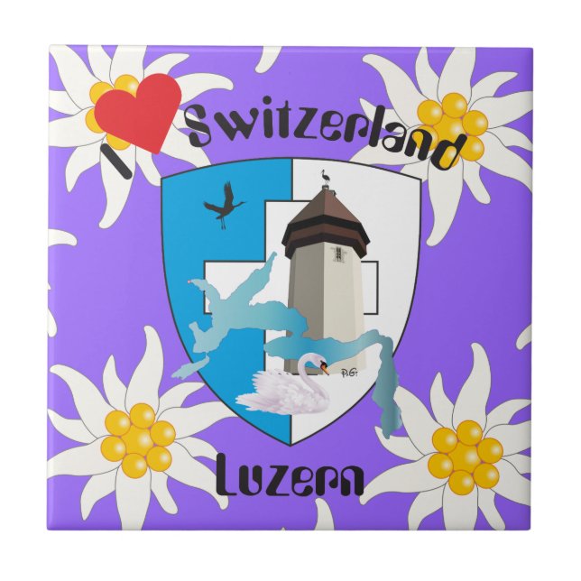 Luzern Suíça lajota (Frente)